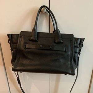 Coach Swagger - Black Leather with Black Hardware